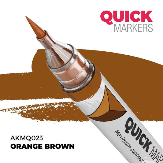 AKMQ023 - Quick Markers: Orange Brown