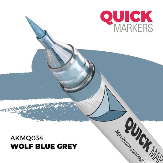 AKMQ034 - Quick Markers: Wolf Blue Grey