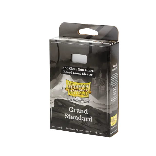 Dragon Shield 100 Clear Non-Glare Board Game Sleeves - Grand Standard