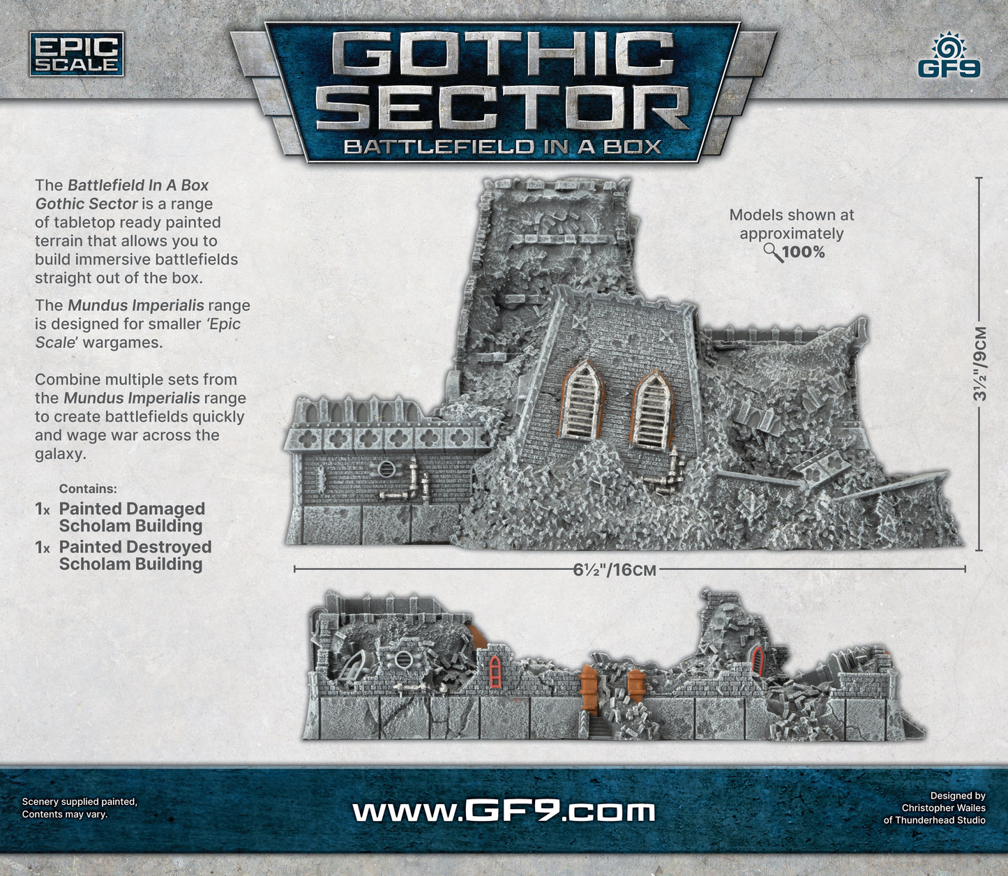 Gothic Sector: Mundus Imperialis - Scholam (Damaged & Destroyed)