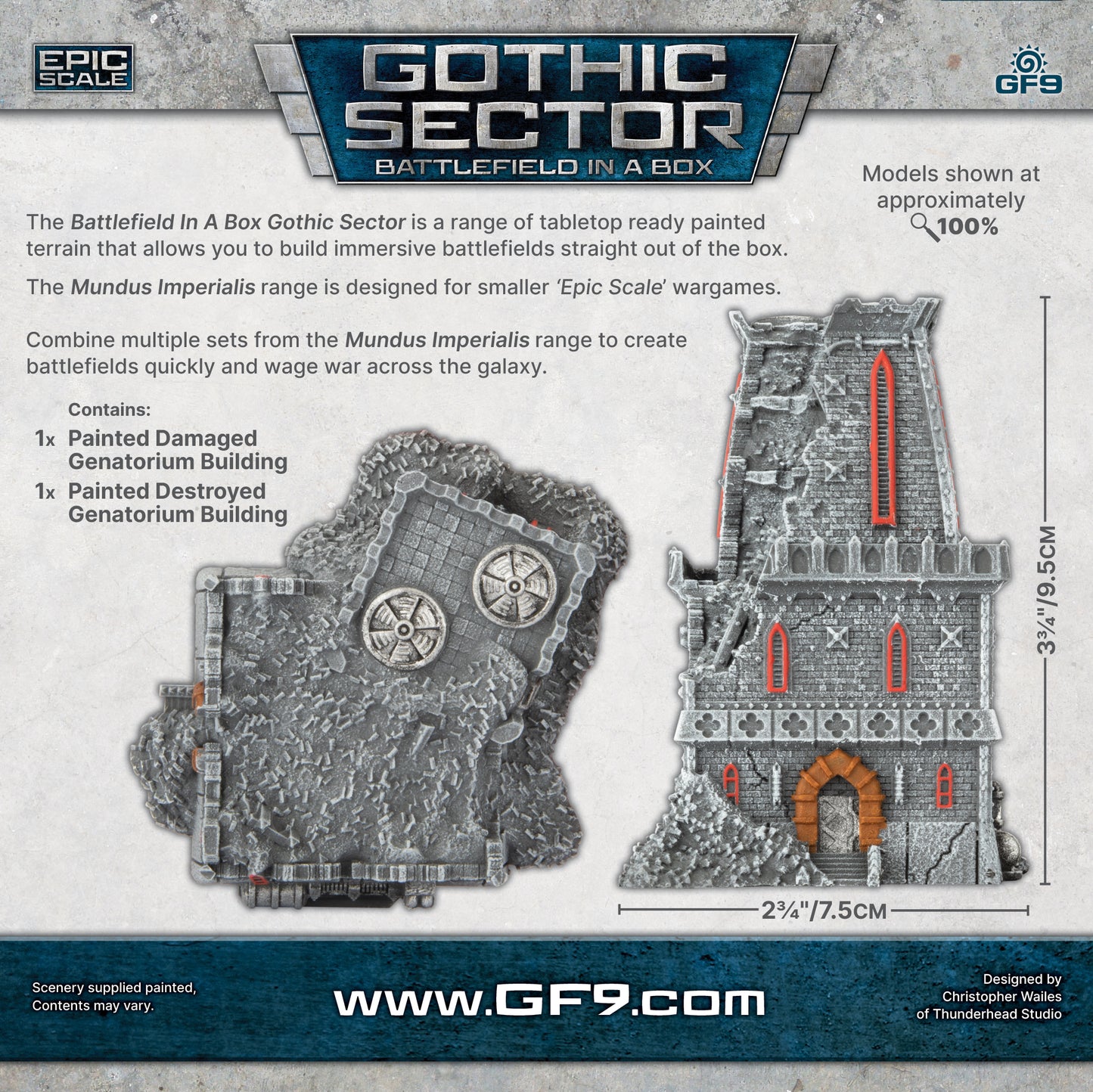 Gothic Sector: Mundus Imperialis - Genatorium (Damaged & Destroyed)