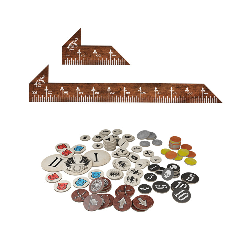 By Fire and Sword II: Set of range finders and tokens