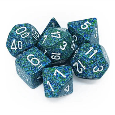 Chessex Speckled Polyhedral 7-Die Set - Sea