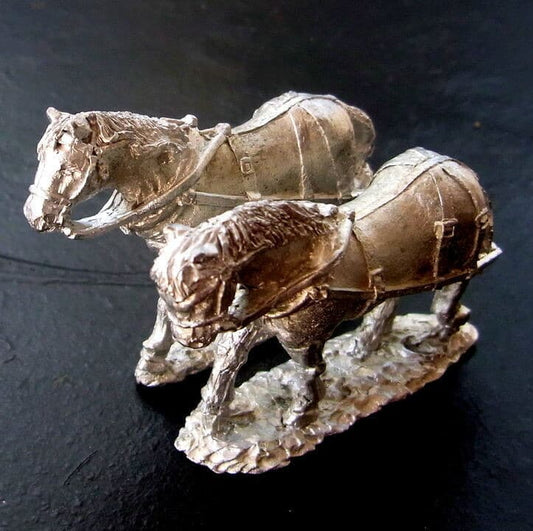 A Pair of Light Carriage Horses