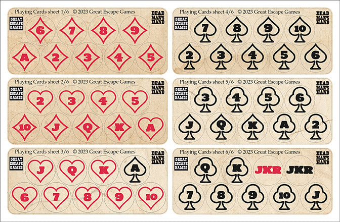 Dead Man's Hand Initiative Token Set