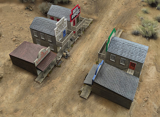 DMH Two-Horse Town Double & Single Storey Building Bundle