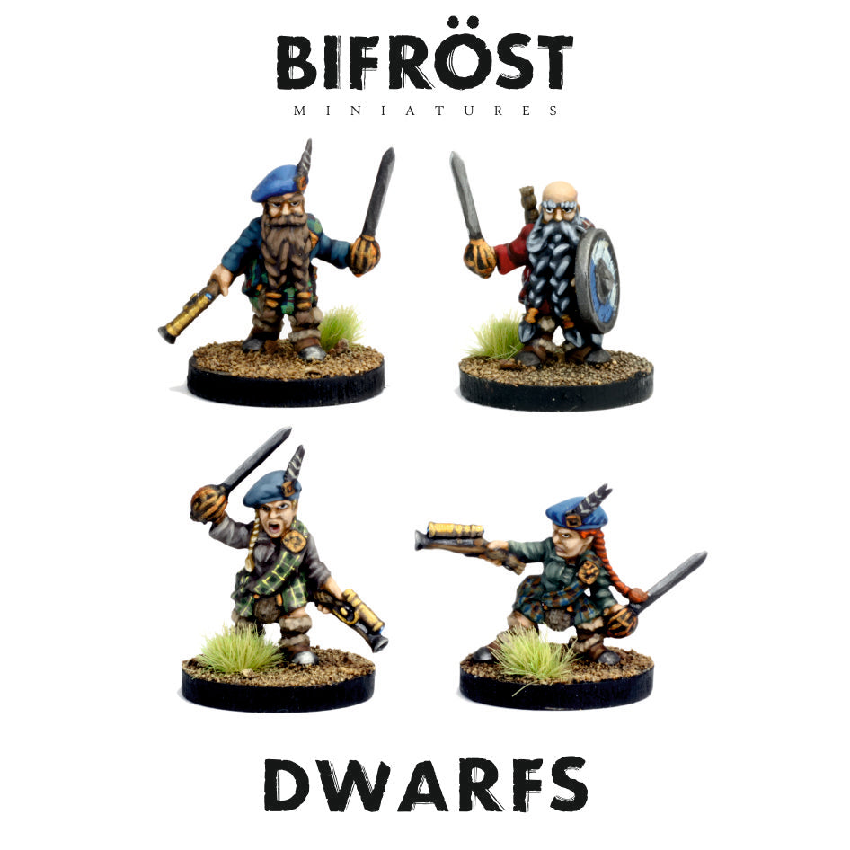 Highland Dwarfs with Pistols and Claymores