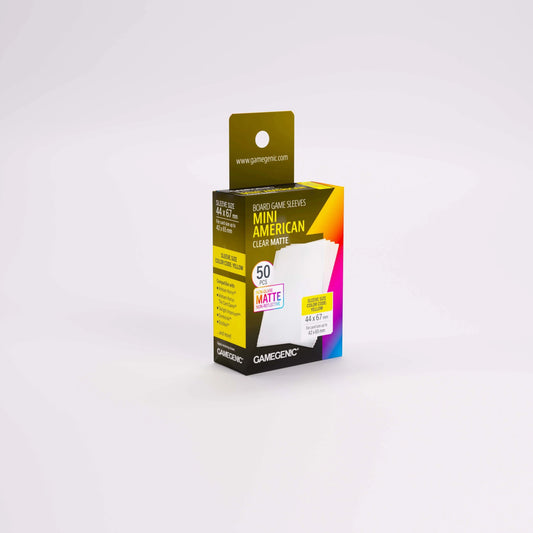 Gamegenic Board Game Sleeves Mini American Clear Matte (100 ct.)