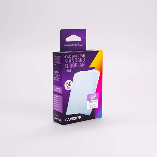 Gamegenic Board Game Sleeves Standard European Clear (100 ct.)