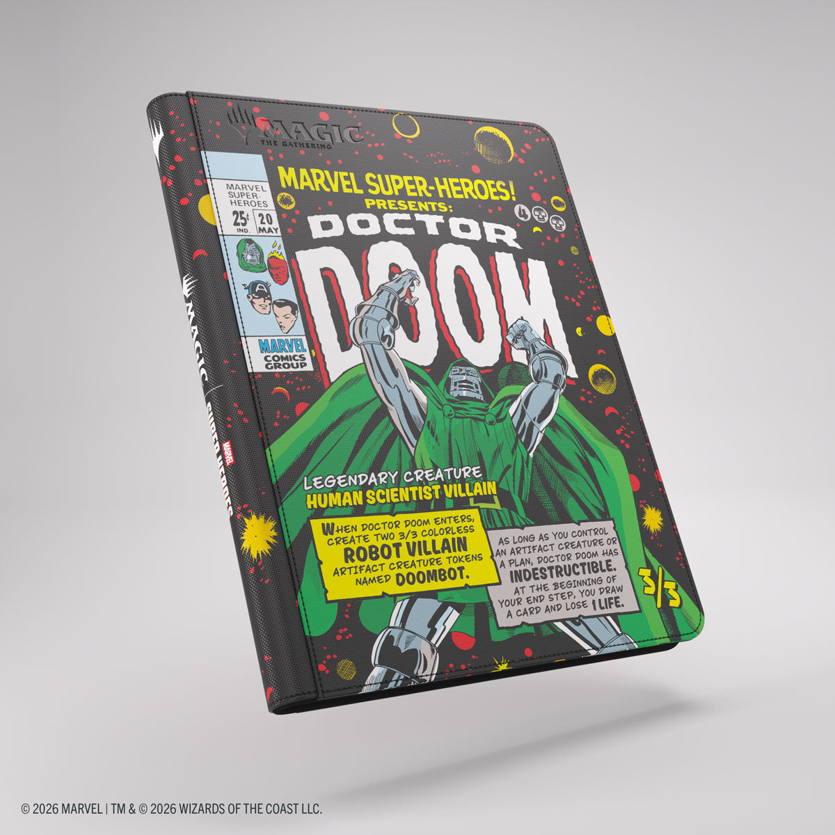 Gamegenic: Marvel Super Heroes Zip-Up Album 18-Pocket - Doctor Doom/Spider-Man
