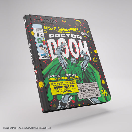 Gamegenic: Marvel Super Heroes Zip-Up Album 18-Pocket - Doctor Doom/Spider-Man