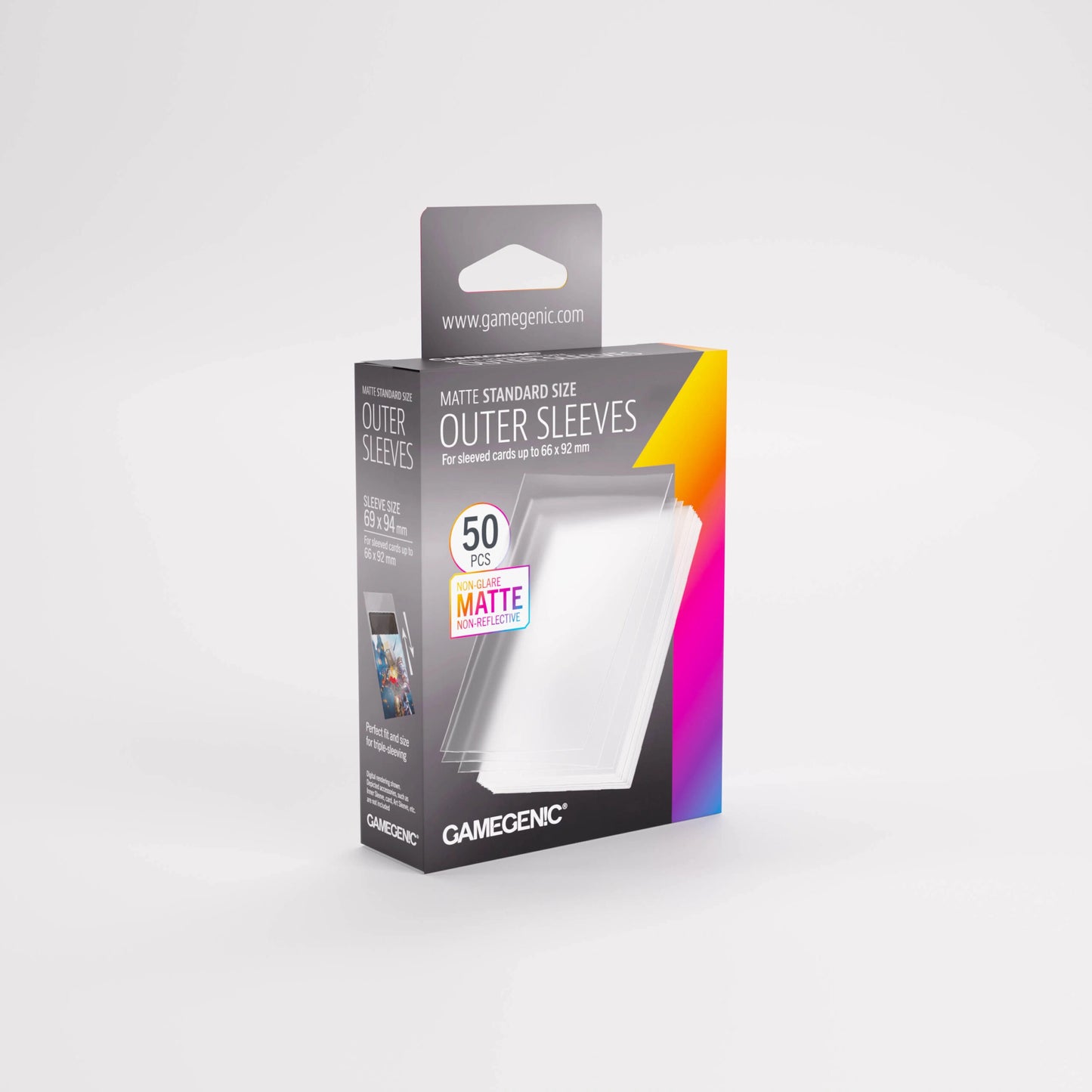 Gamegenic Matte Outer Sleeves Standard Size 69x94 (100 ct.)