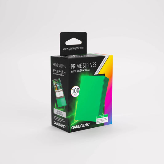 Gamegenic Prime Sleeves Green 66x91 (100 ct.)