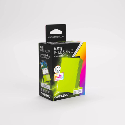 Gamegenic Matte Prime Sleeves Lime 66x91 (100 ct.)