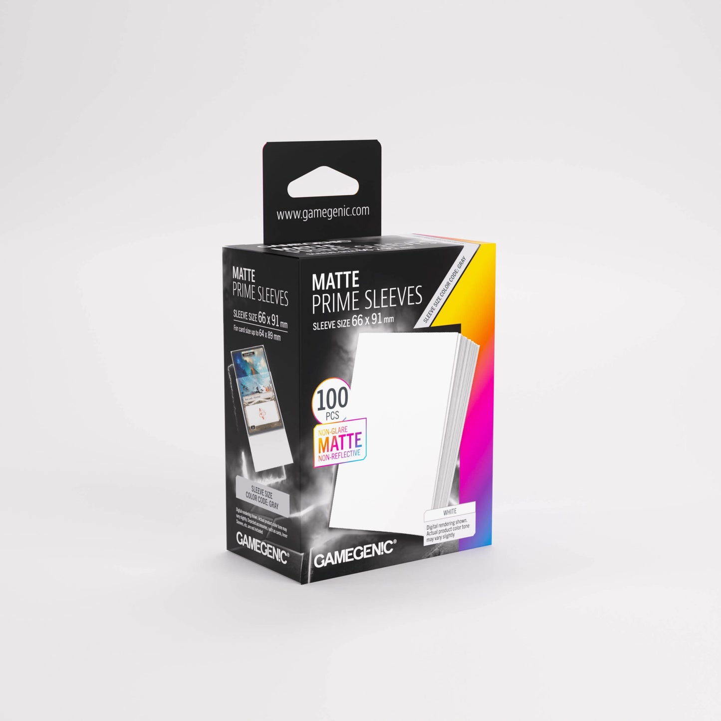 Gamegenic Matte Prime Sleeves White 66x91 (100 ct.)