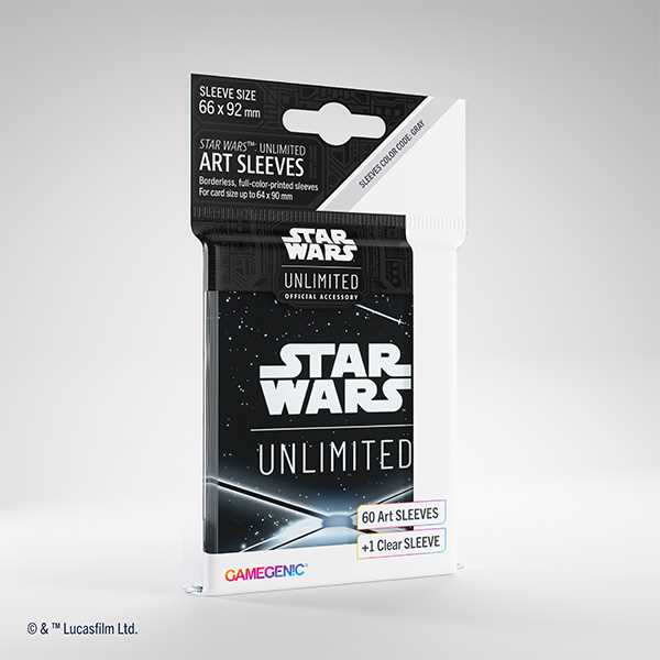 Star Wars Unlimited: Art Sleeves – Card Back Black