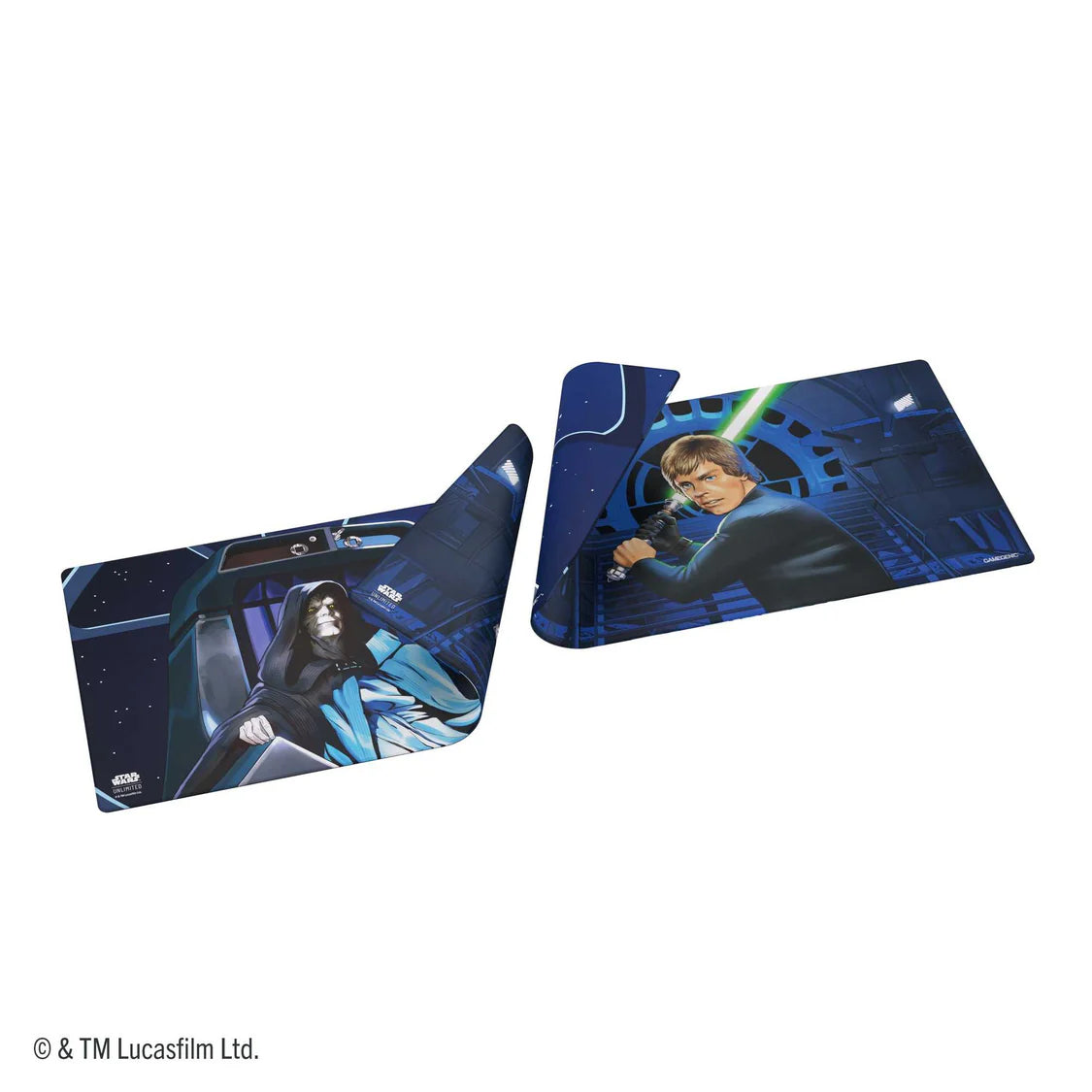 Star Wars: Unlimited - Double-Sided Game Mat - Jedi Luke Skywalker & Emperor Palpatine