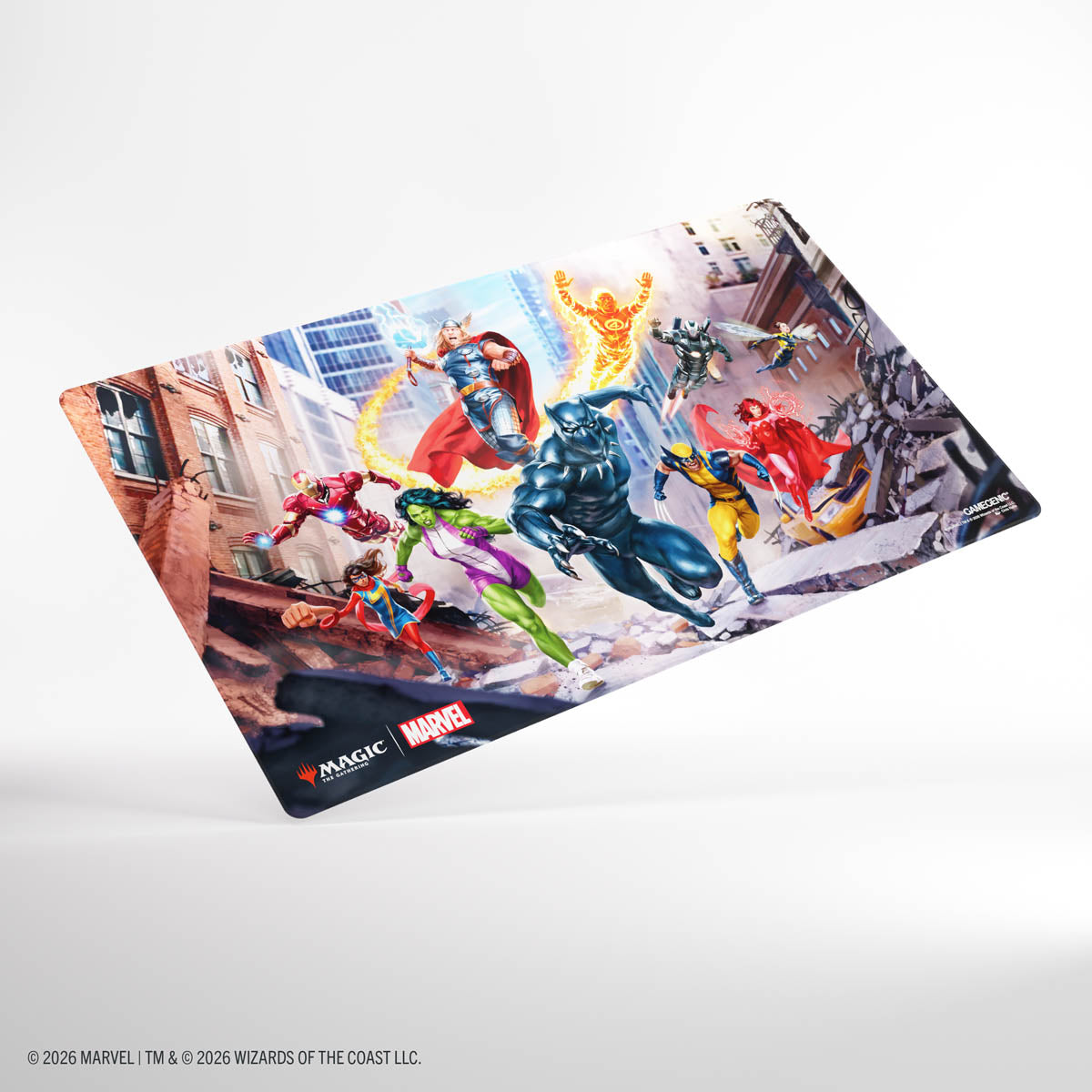 Gamegenic: Marvel Super Heroes Shiny Playmat - Marvel Super Heroes