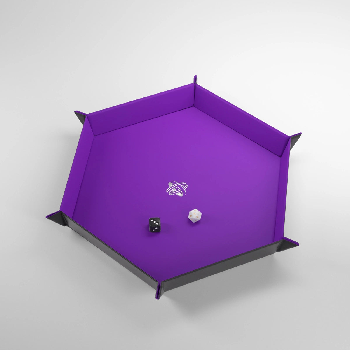 Gamegenic Magnetic Dice Tray Hexagonal (Black/Purple)