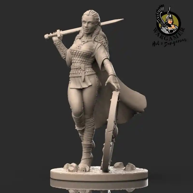 54mm Lagertha the Shieldmaiden