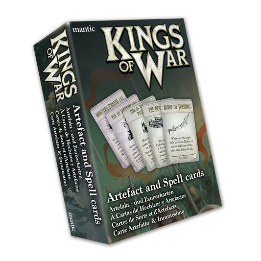 Kings of War Spell & Artefact Cards