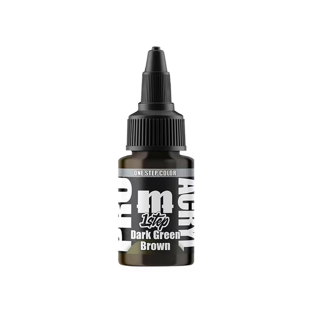 Pro Acryl: 1-Step: Dark Green Brown - 22ml