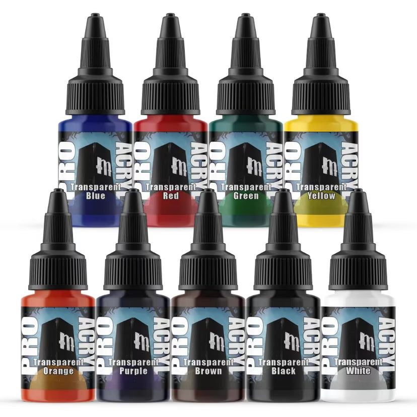Pro Acryl: Expansion Set #2 - Transparents - 9 Colors