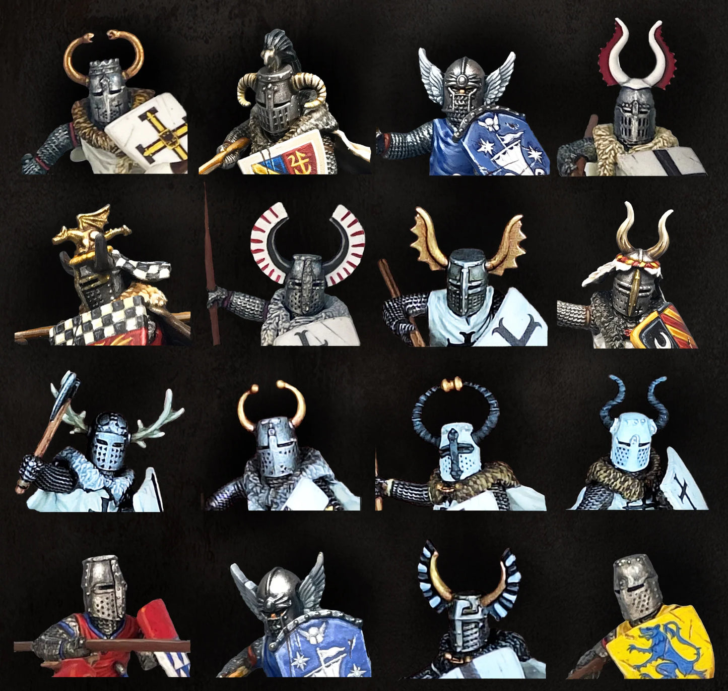 Medieval and Fantasy Heads, Cloaks, Shields