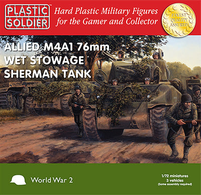 1/72nd Allied Sherman M4A1 76mm Wet