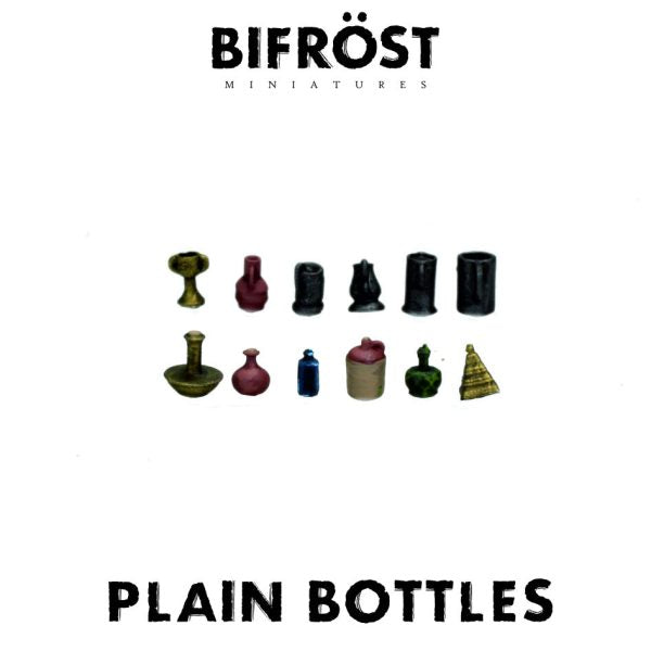Plain Bottles and Tankards