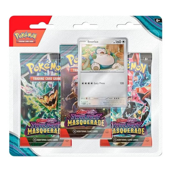 Pokemon: Twilight Masquerade 3 Pack (Snorlax)