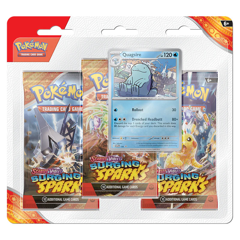 Pokemon: Surging Sparks 3 Pack Blister