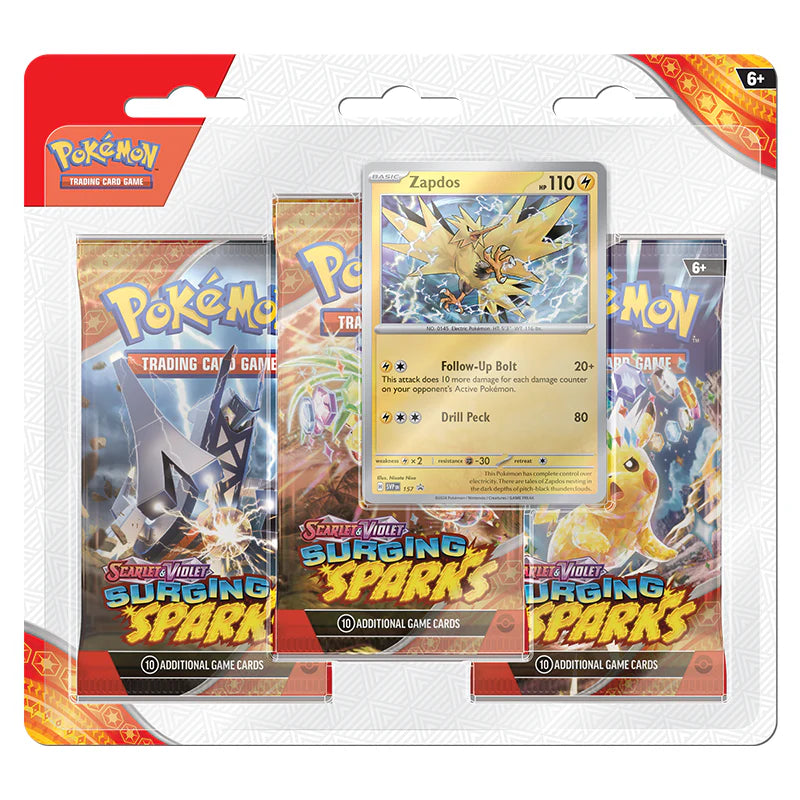 Pokemon: Surging Sparks 3 Pack Blister