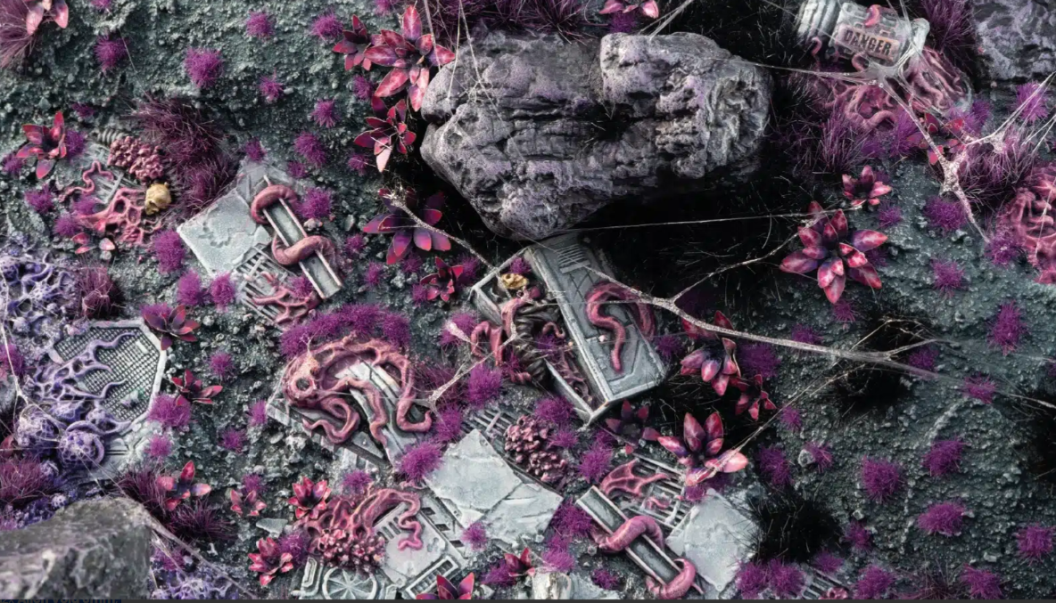 Gamers Grass Purple Swarm Glade Basing Box