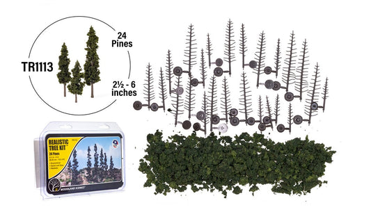 WTR1113 2½"-6"Forest Green Trees (24/Kit)