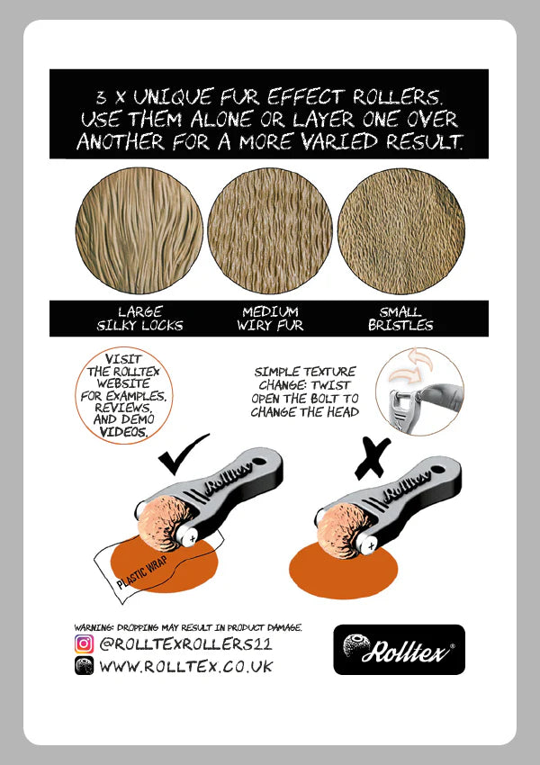 Rolltex Textured Rollers: Fur