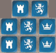 Saga: Medieval Dice (Blue)