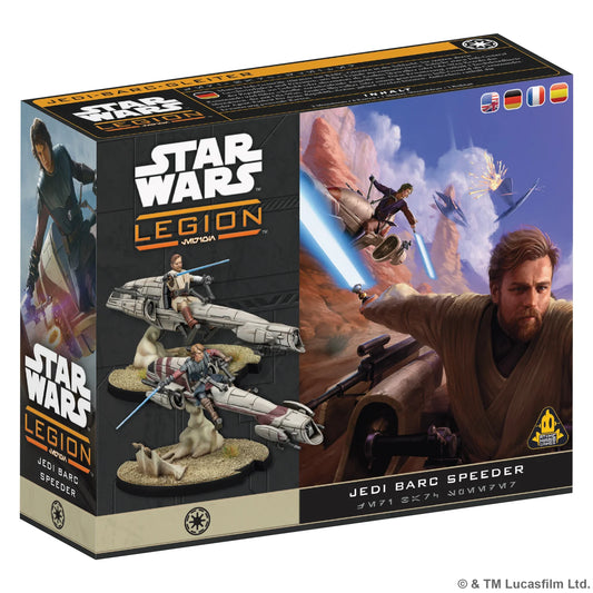 Star Wars Legion - Jedi General on BARC Speeder