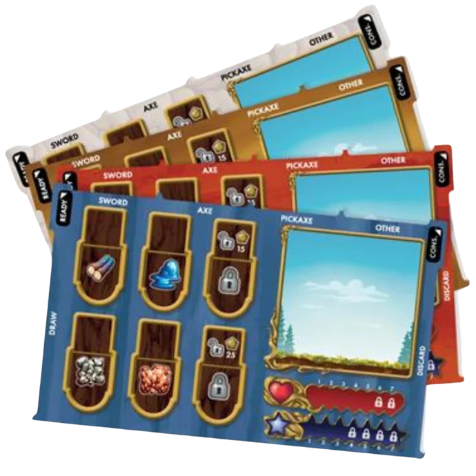 Terraria The Boardgame: Deluxe Player Mat Pack