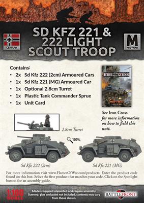 GBX112: SdKfz 221 & 222 Light Scout Troop