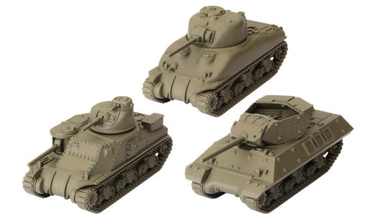 WOT63 - U.S.A. Tank Platoon (M3 Lee, M4A1 75mm Sherman, M10 Wolverine)