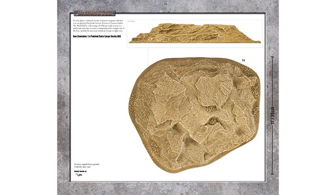 BB639: Extra Large Rocky Hill (Sandstone)