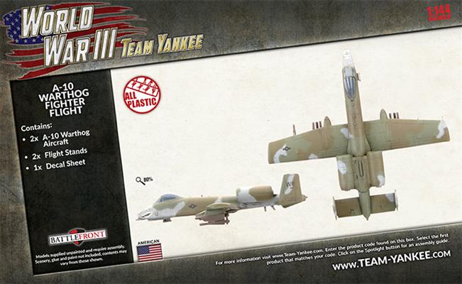 TUBX27: A-10 Warthog Fighter Flight (x2 Plastic)
