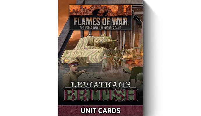 FW276BU: Late War Leviathans: British Unit Cards