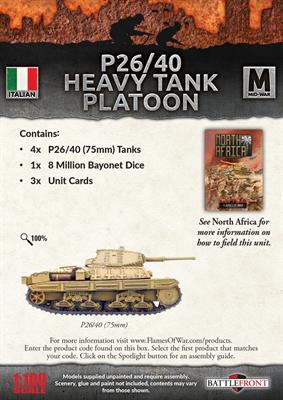 IBX21: P26/40 Heavy Tank Platoon