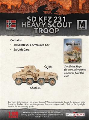 GBX100: SdKfz 231 Heavy Scout Troop