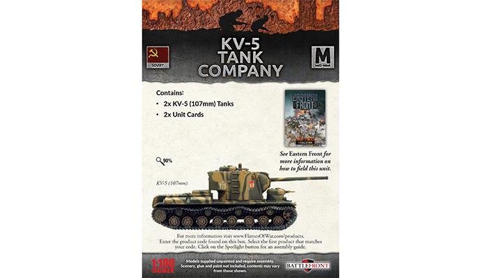 SBX83: KV-5 Tank Company