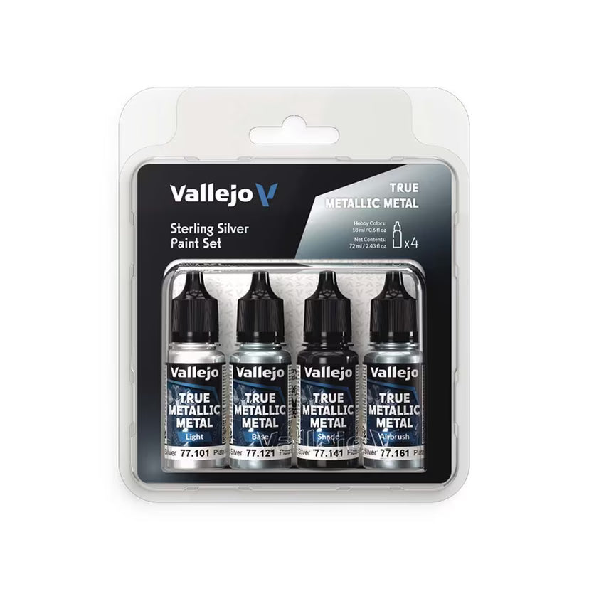 VAL77251 Sterling Silver Paint Set x 4 Colours