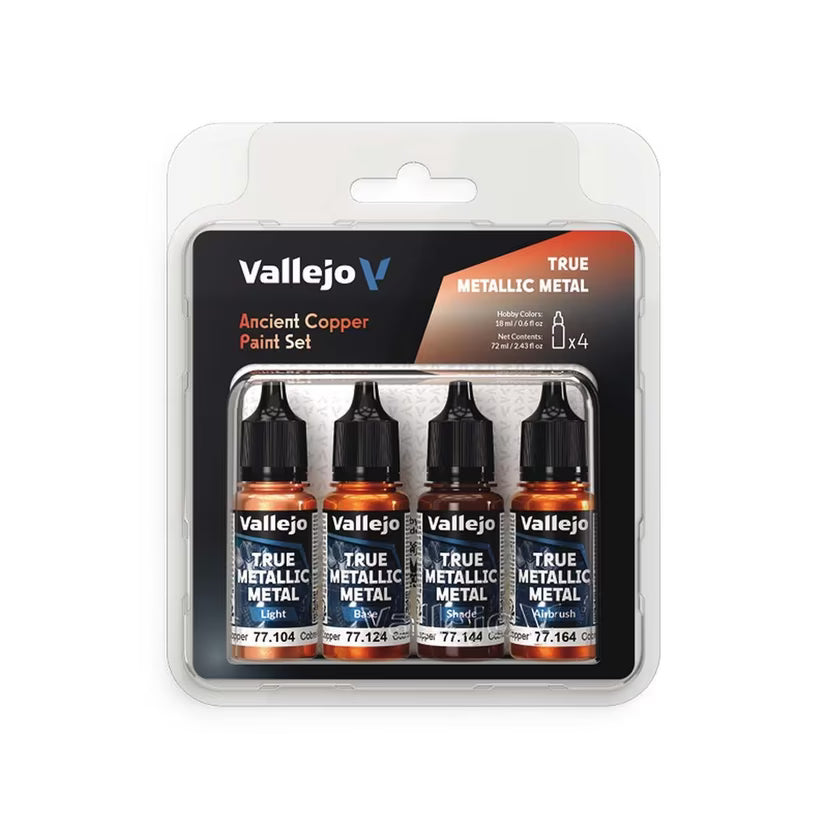 VAL77253 Ancient Copper Paint Set x 4 Colours