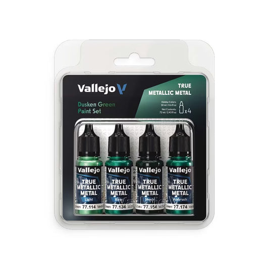VAL77257 Dusken Green Paint Set x 4 Colours